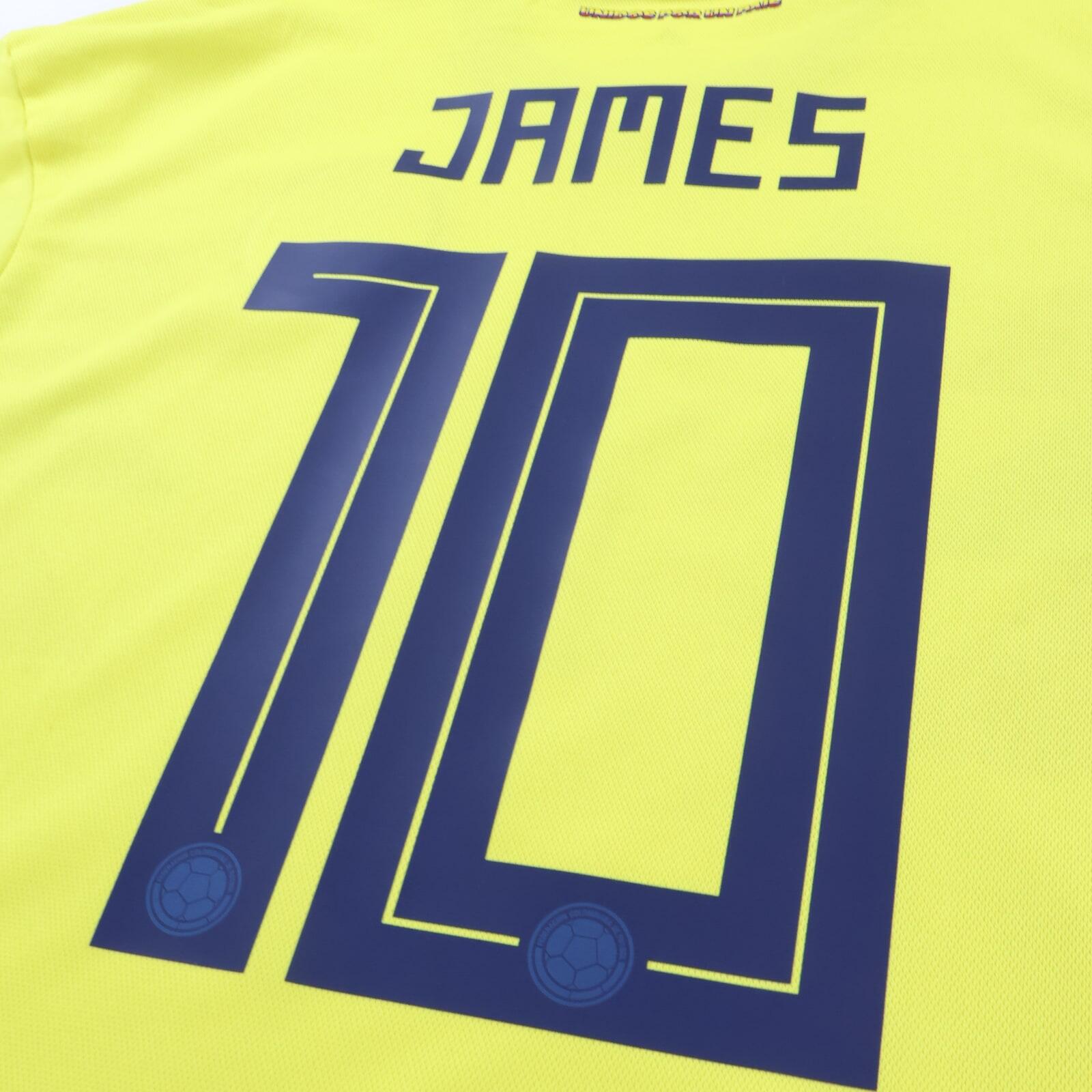 Colombia James #10 2018/19 Home Shirt - Long Sleeve - L