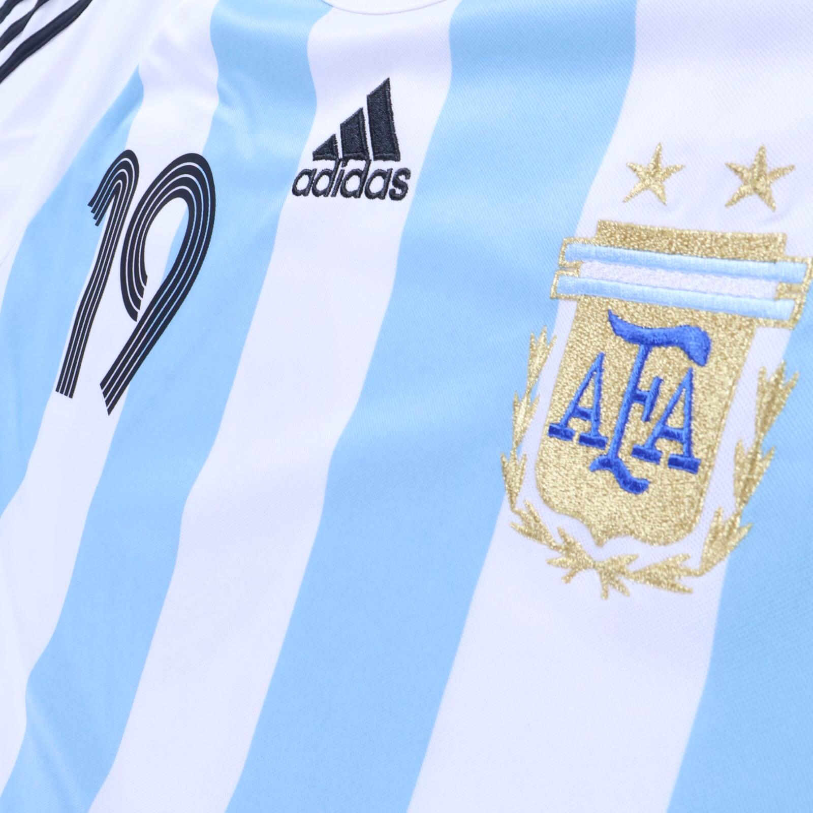 *MINT* Argentina Messi #19 2005/07 Home Shirt - Nike Basic - L