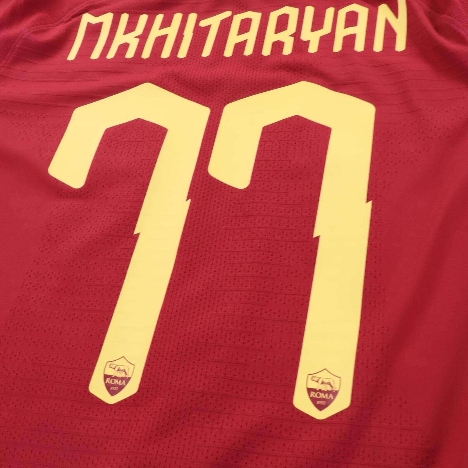 *MINT* As Roma Mkhitaryan #77 2018/19 Home Shirt - Player Issue - M