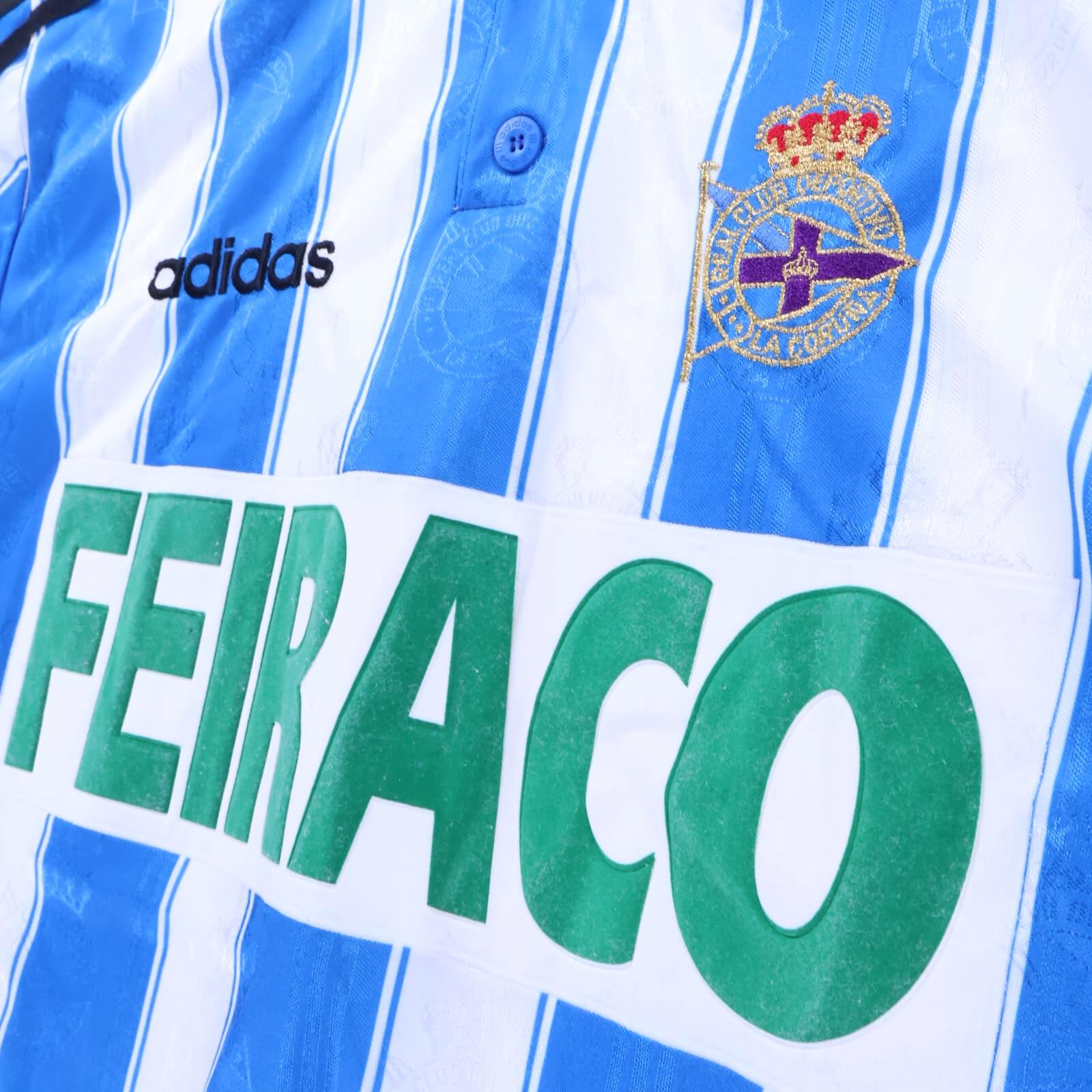 Deportivo La Coruna 1996/98 Home Shirt - L