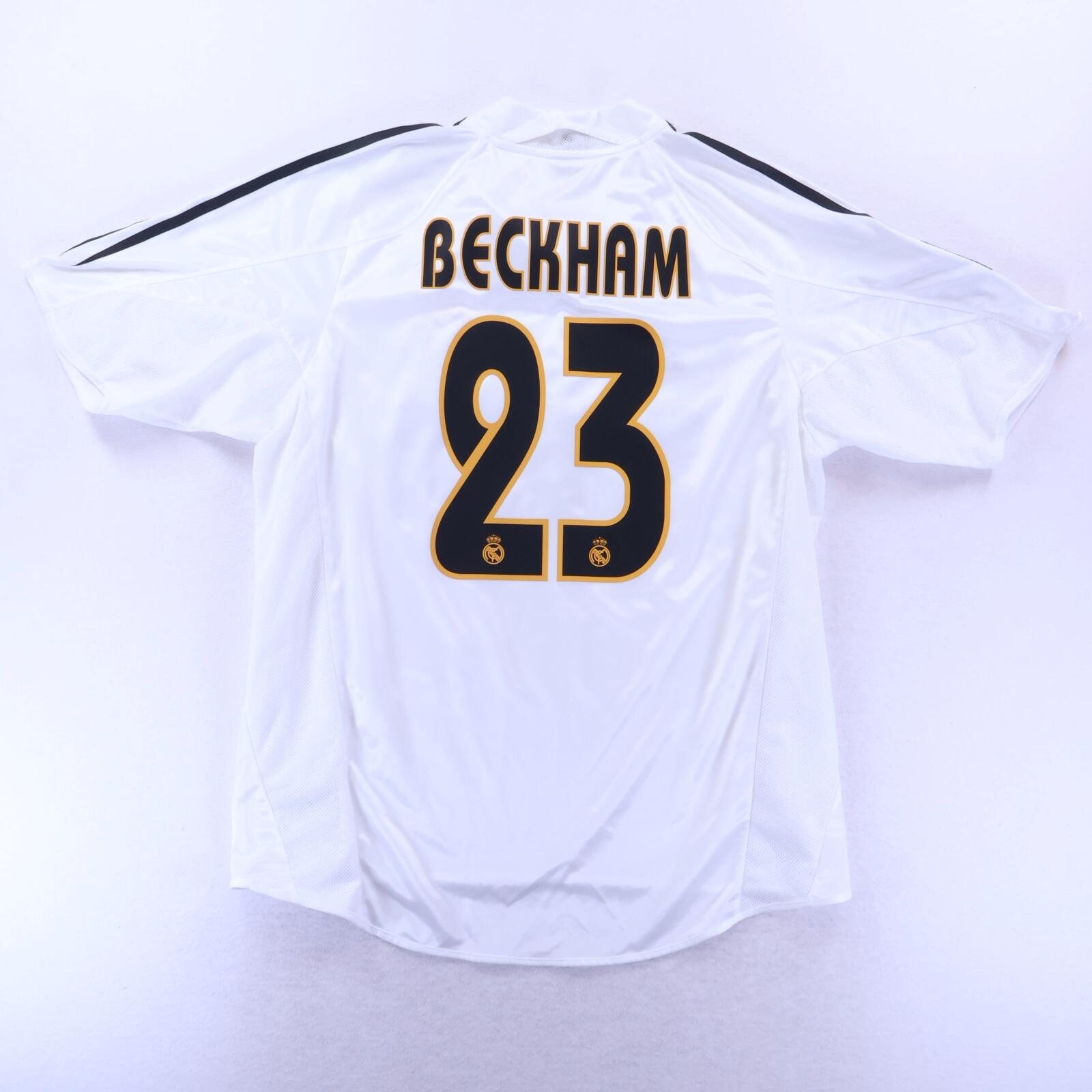 Real Madrid Beckham #23 2004/05 Home Shirt - L