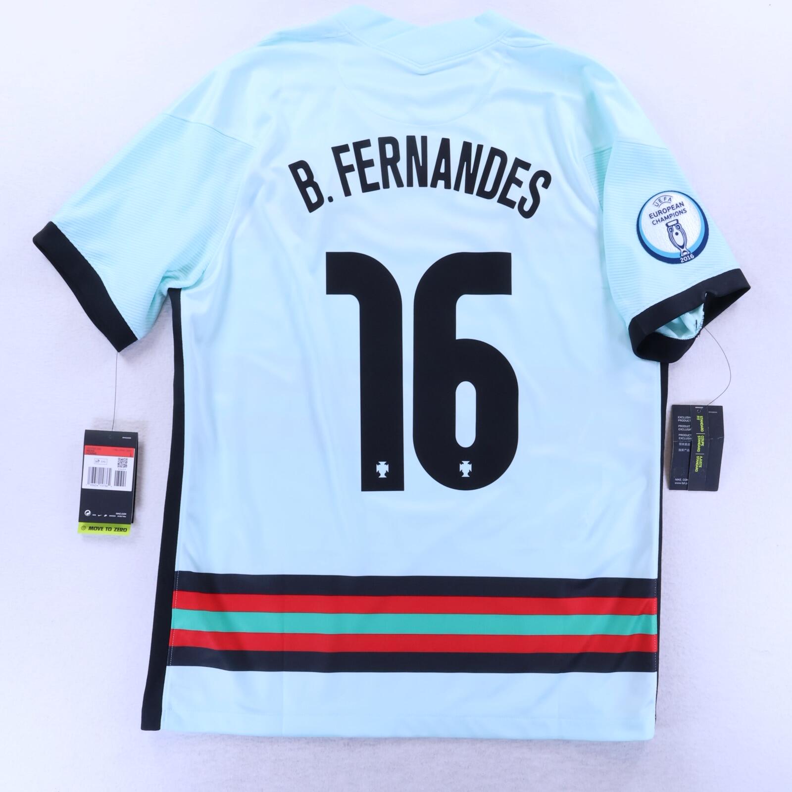*NWT* Portugal B. Fernandes #16 2020/21 Away Shirt - L