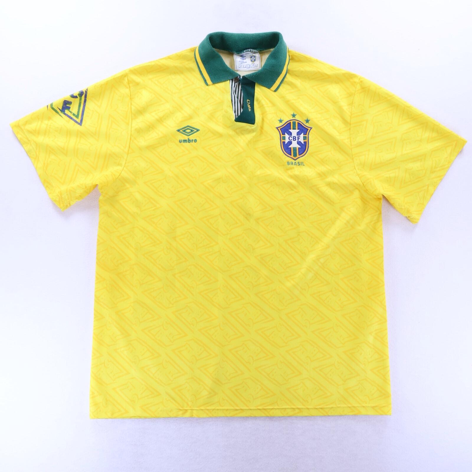 Brazil 1991/93 Home Shirt - XL