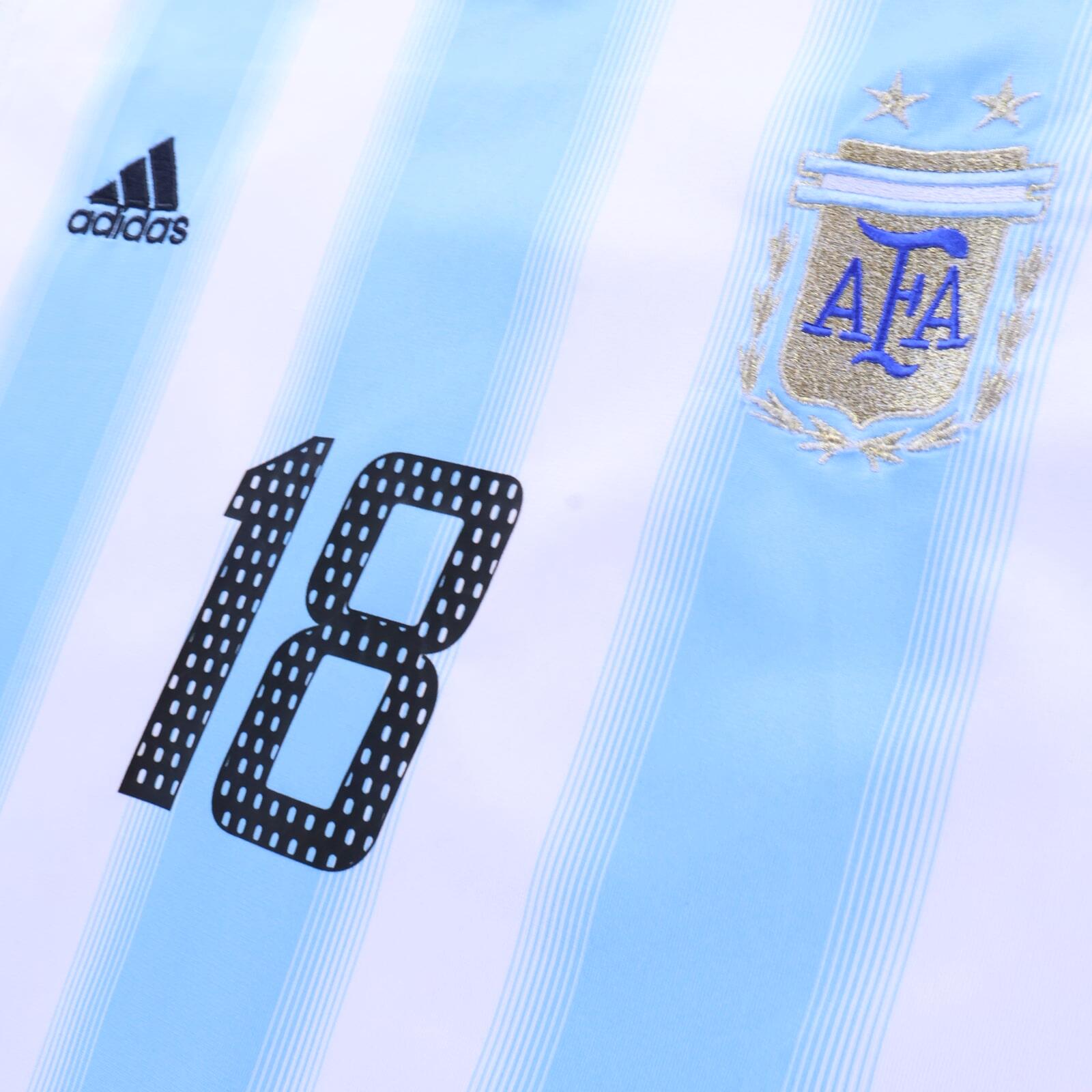 Argentina Messi #18 2004 Home Shirt - L