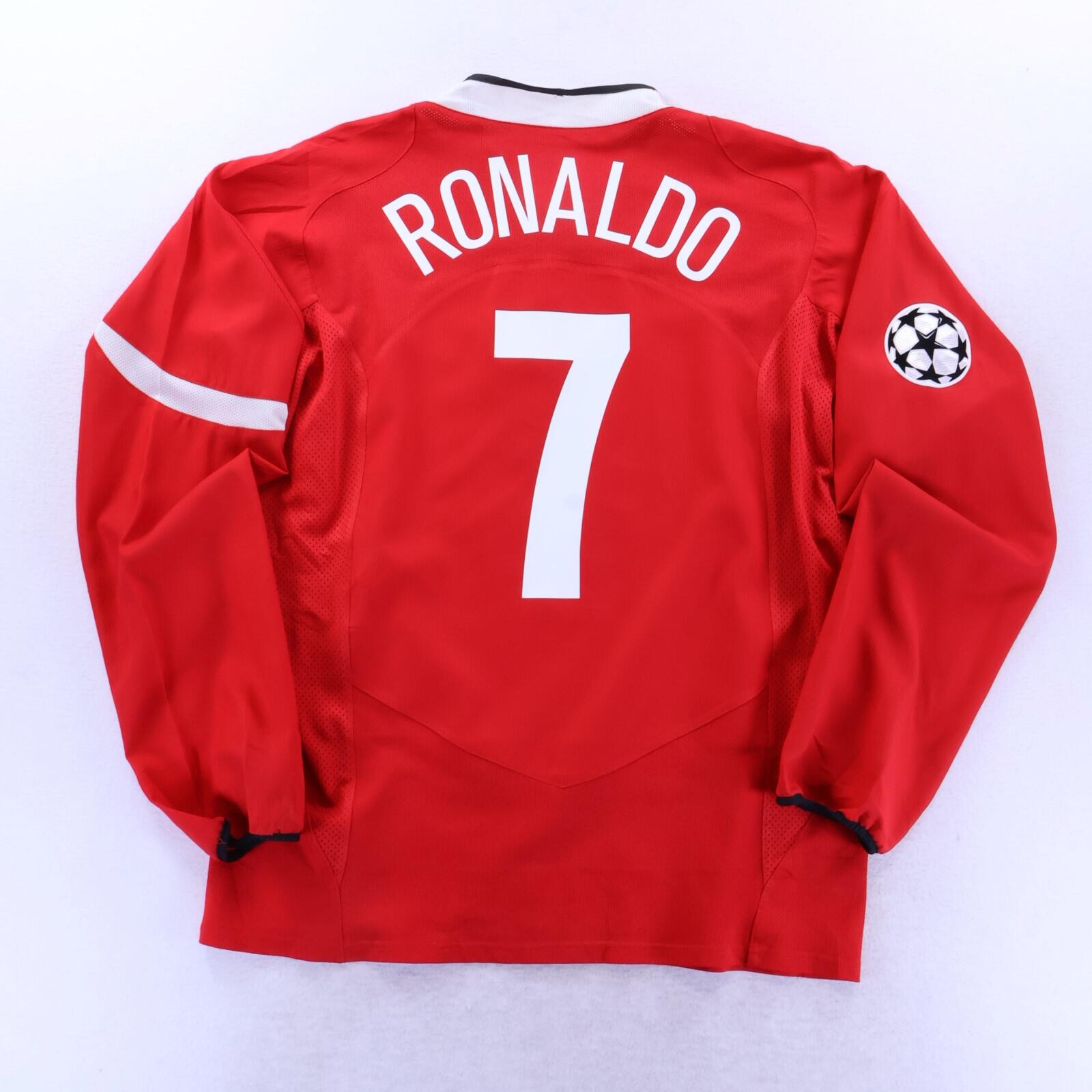 Manchester United Ronaldo #7 2004/06 Home Shirt - Long Sleeve - L