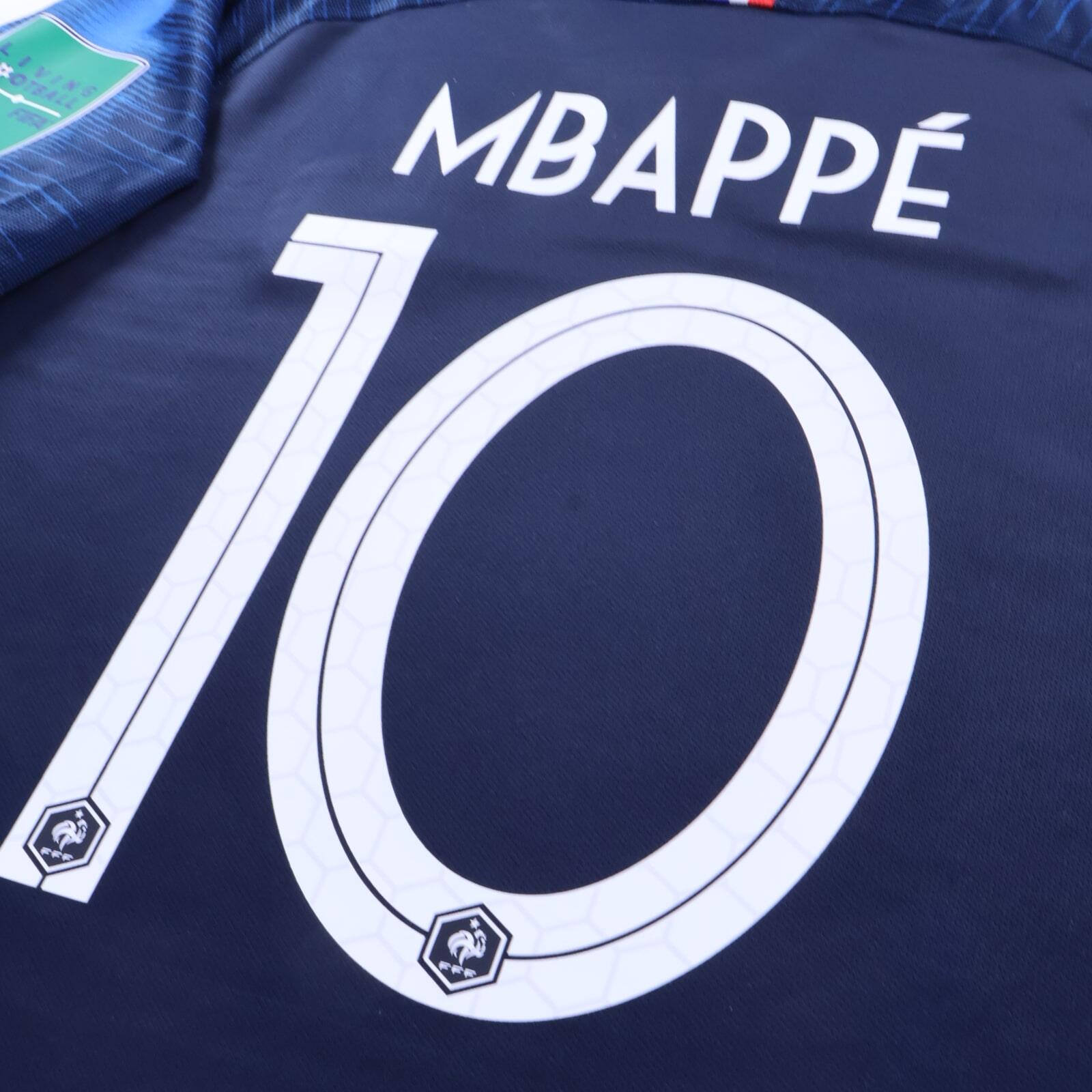 *MINT* France Mbappé #10 2018/19 Home Shirt - L