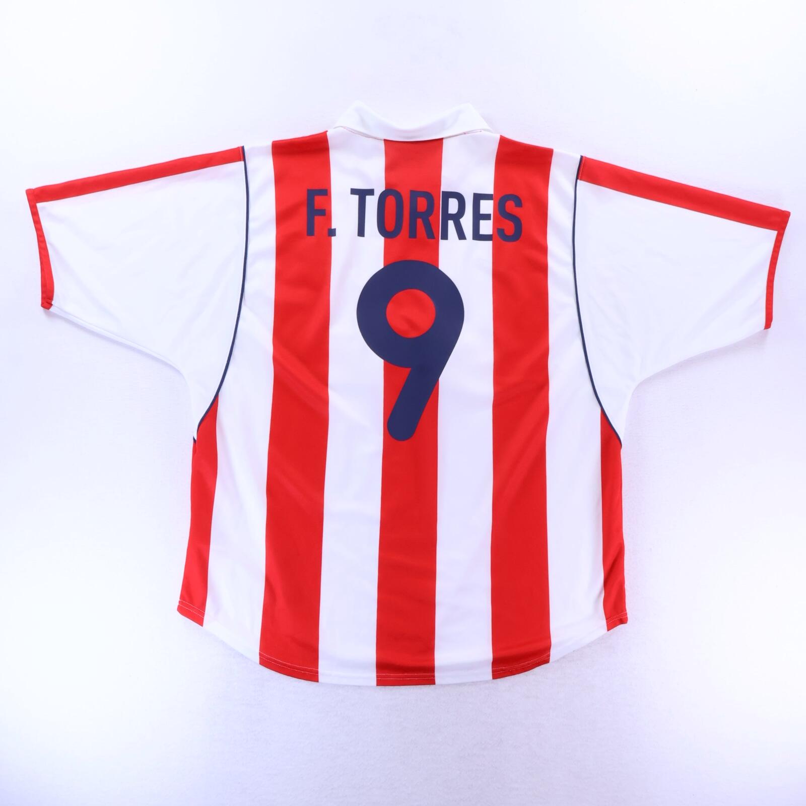 *MINT* Atlético De Madrid F. Torres #9 2001/02 Home Shirt - XL