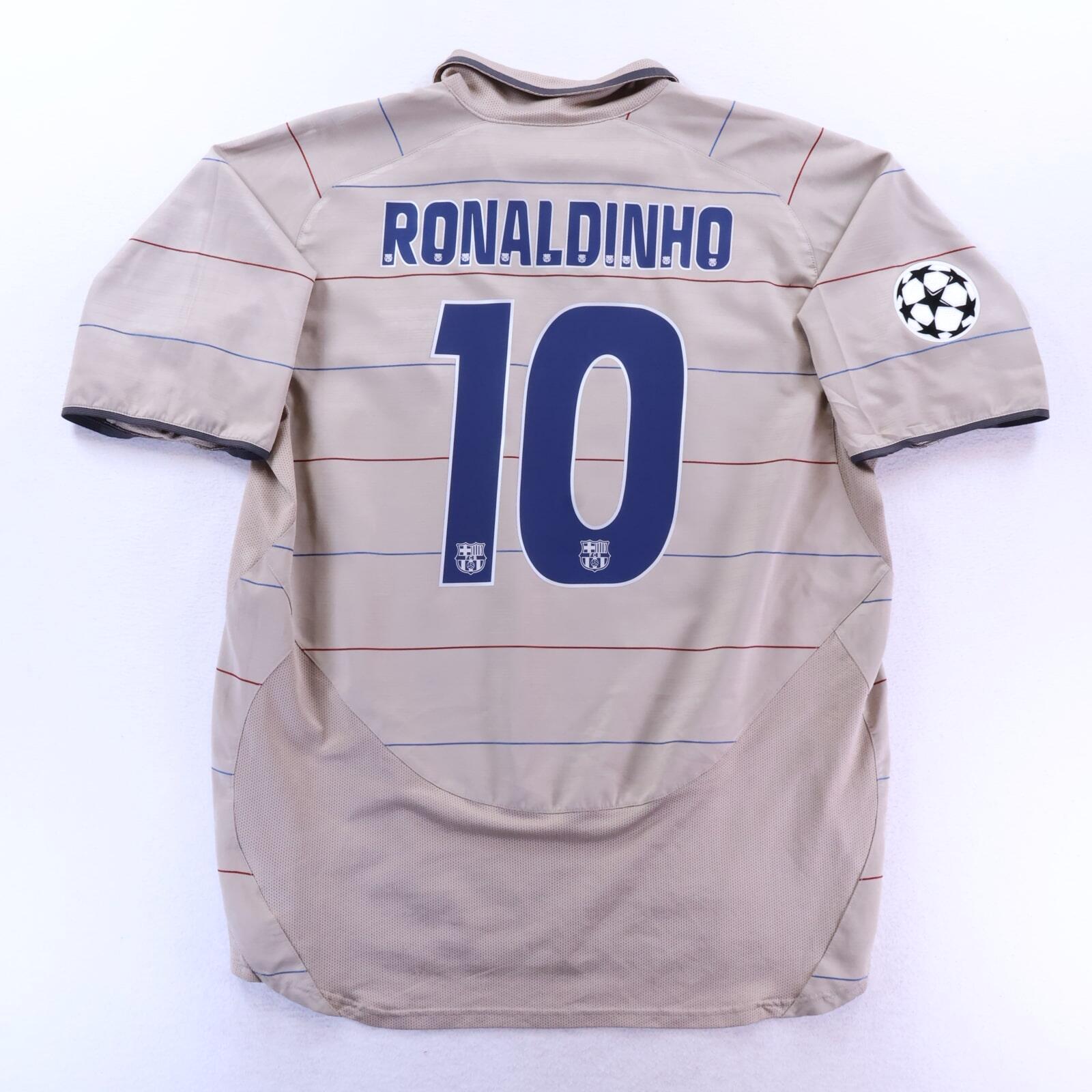 Barcelona Ronaldinho #10 2003/05 Away Shirt - XL