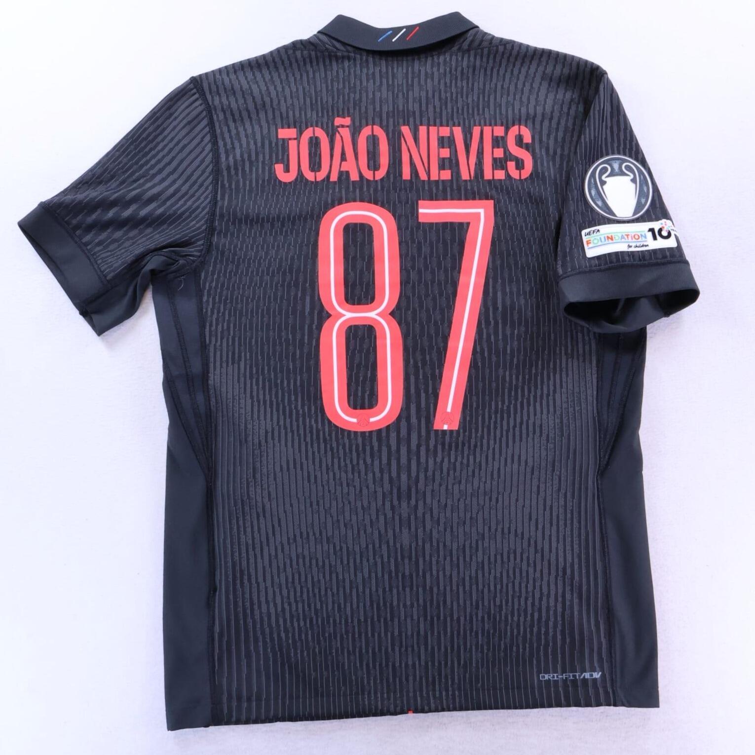 Paris Saint-Germain F.C Joao Neves #87 2025/26 Fourth Shirt - Player Issue - M