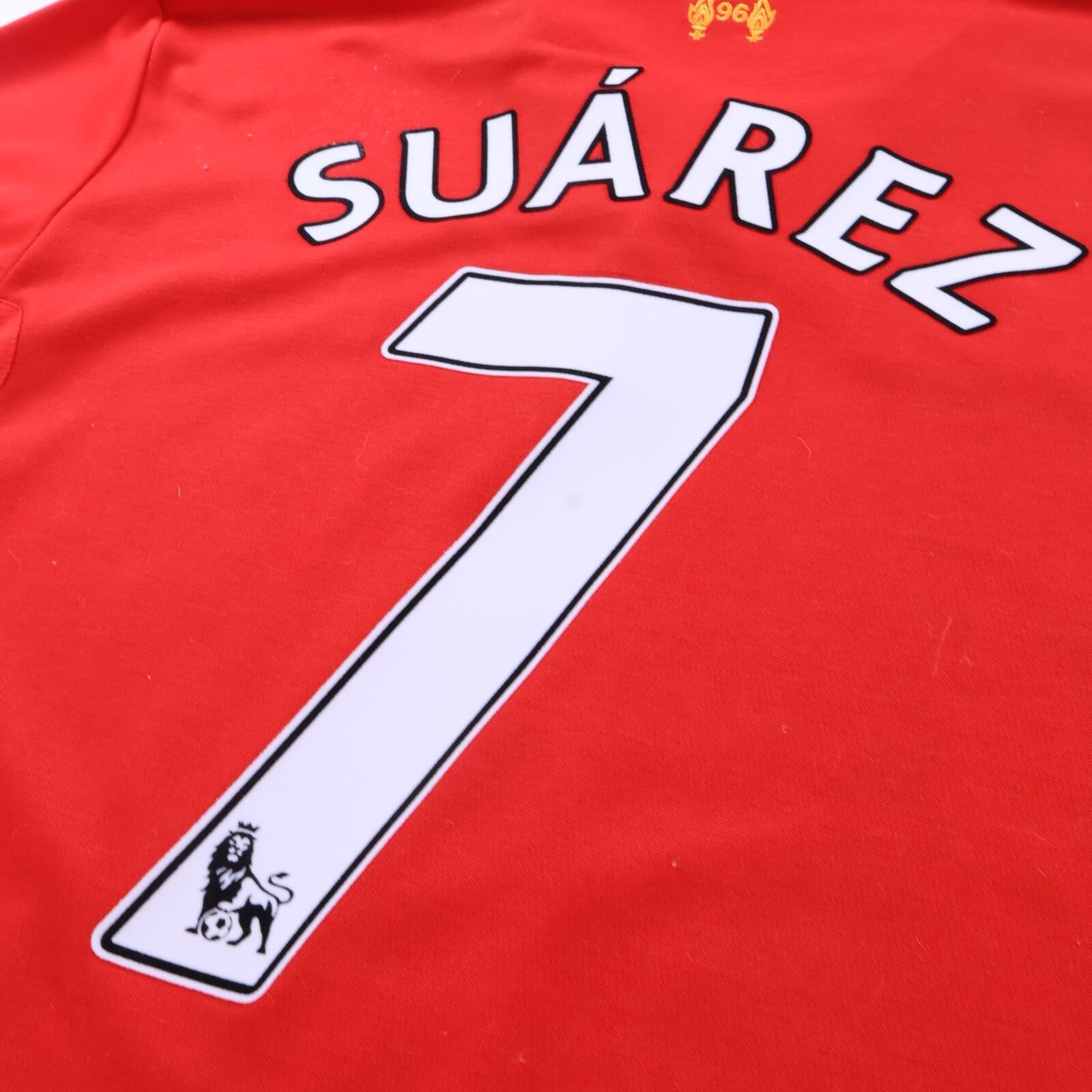 Liverpool F.C Suarez #7 2012/13 Home Shirt - L