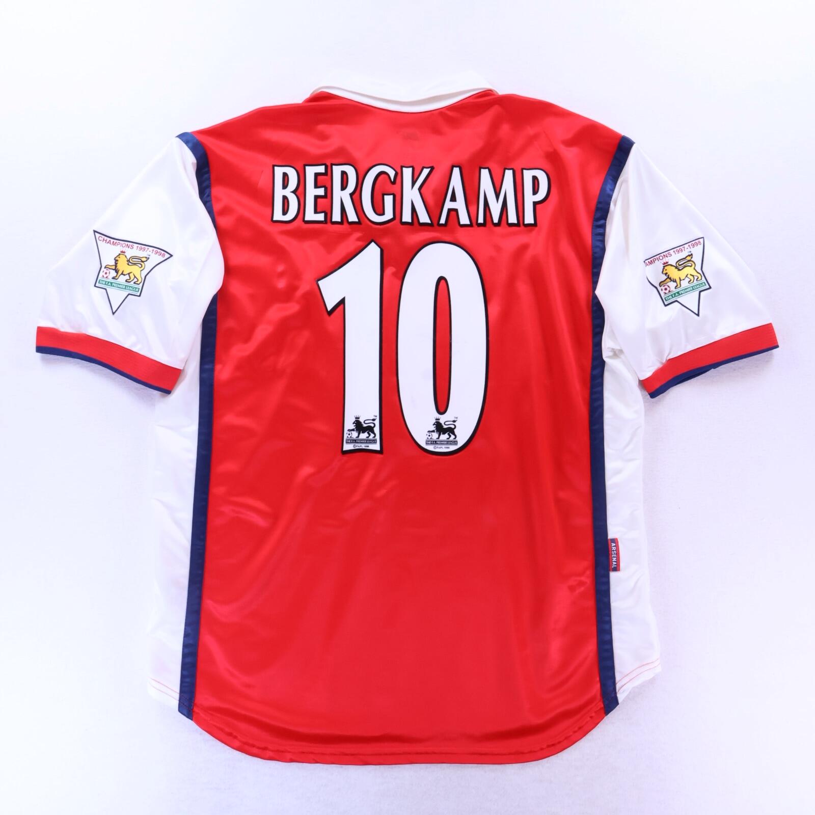 Arsenal Bergkamp #10 1998/99 Home Shirt - L