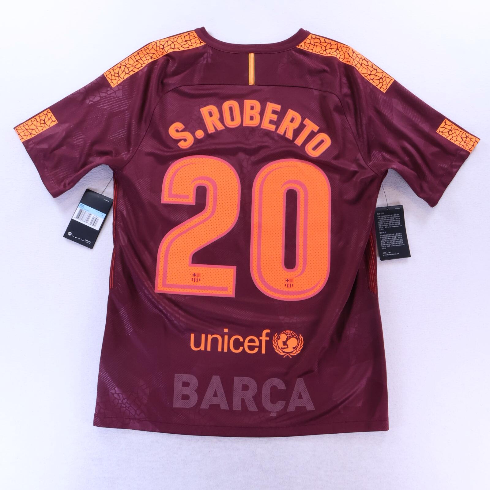 *NWT* Barcelona S.Roberto #20 2017/18 Third Shirt - M