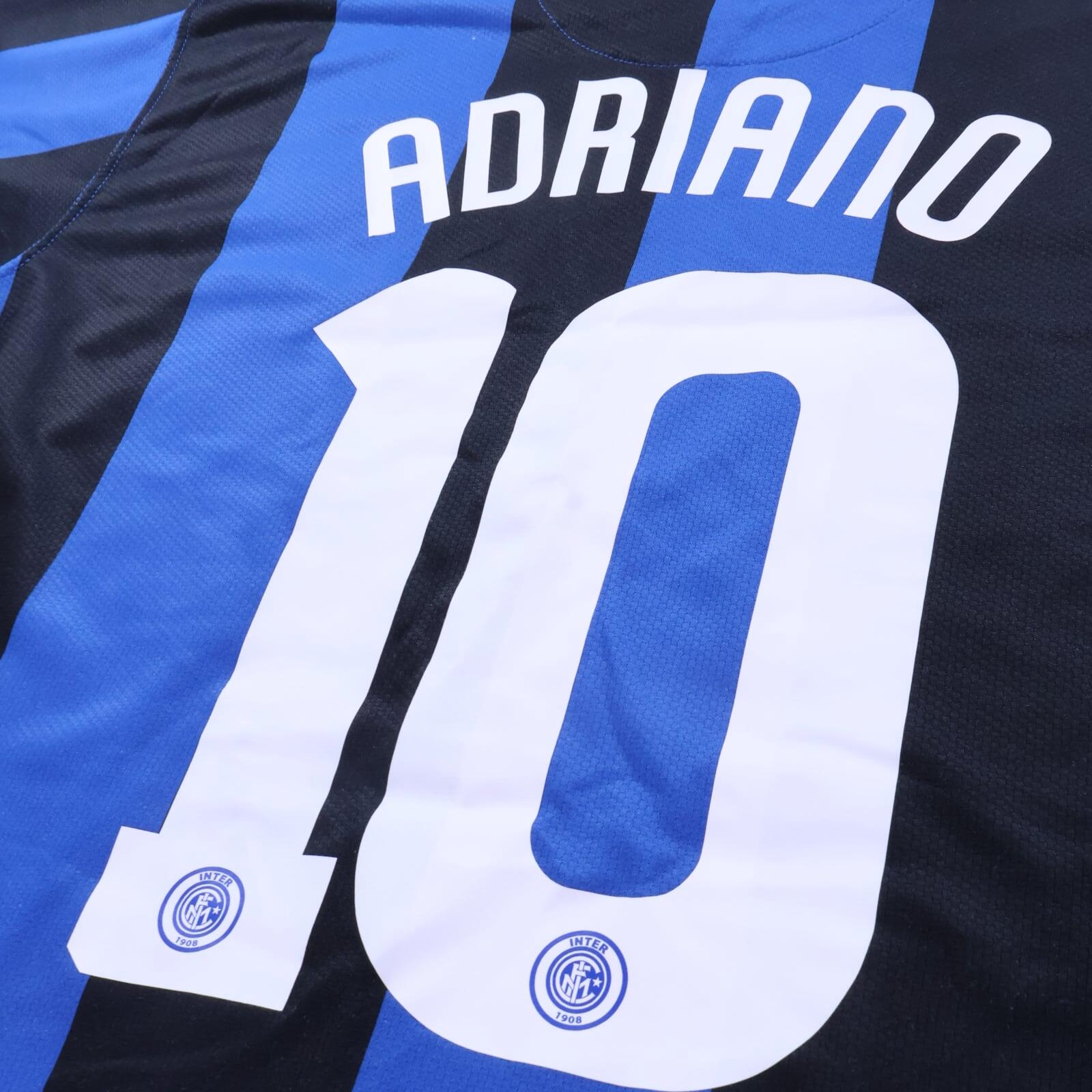Inter Milan Adriano #10 2006/07 Home Shirt - L
