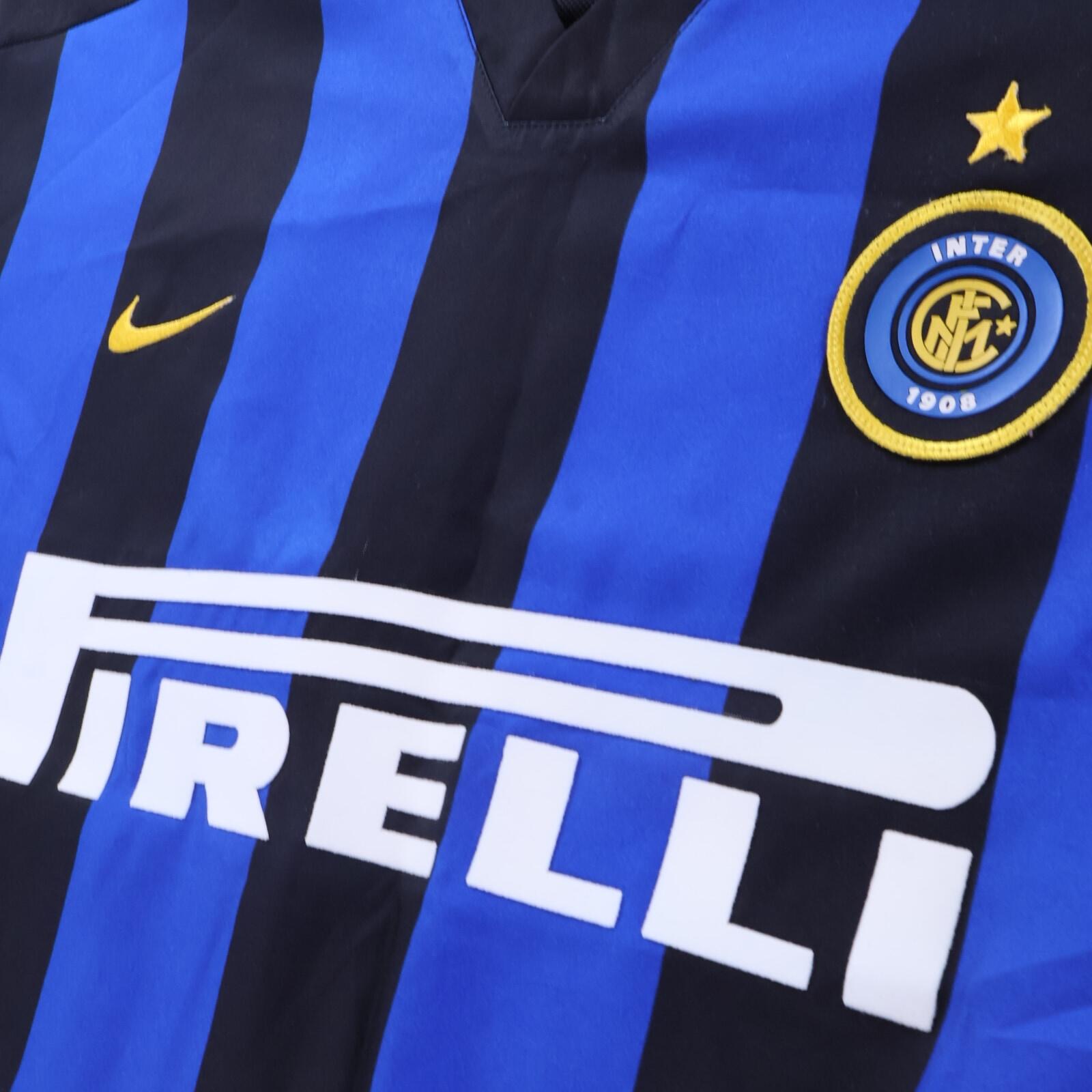 Inter Milan Batistuta #19 2002/03 Home Shirt - Long Sleeve - M