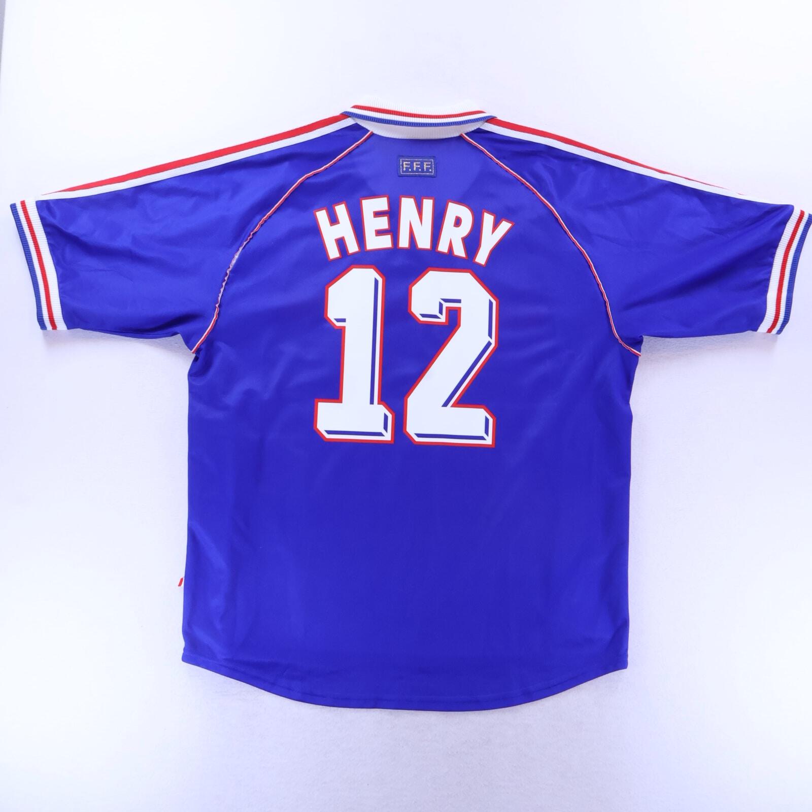 France Henry #12 1998/00 Home Shirt - XL