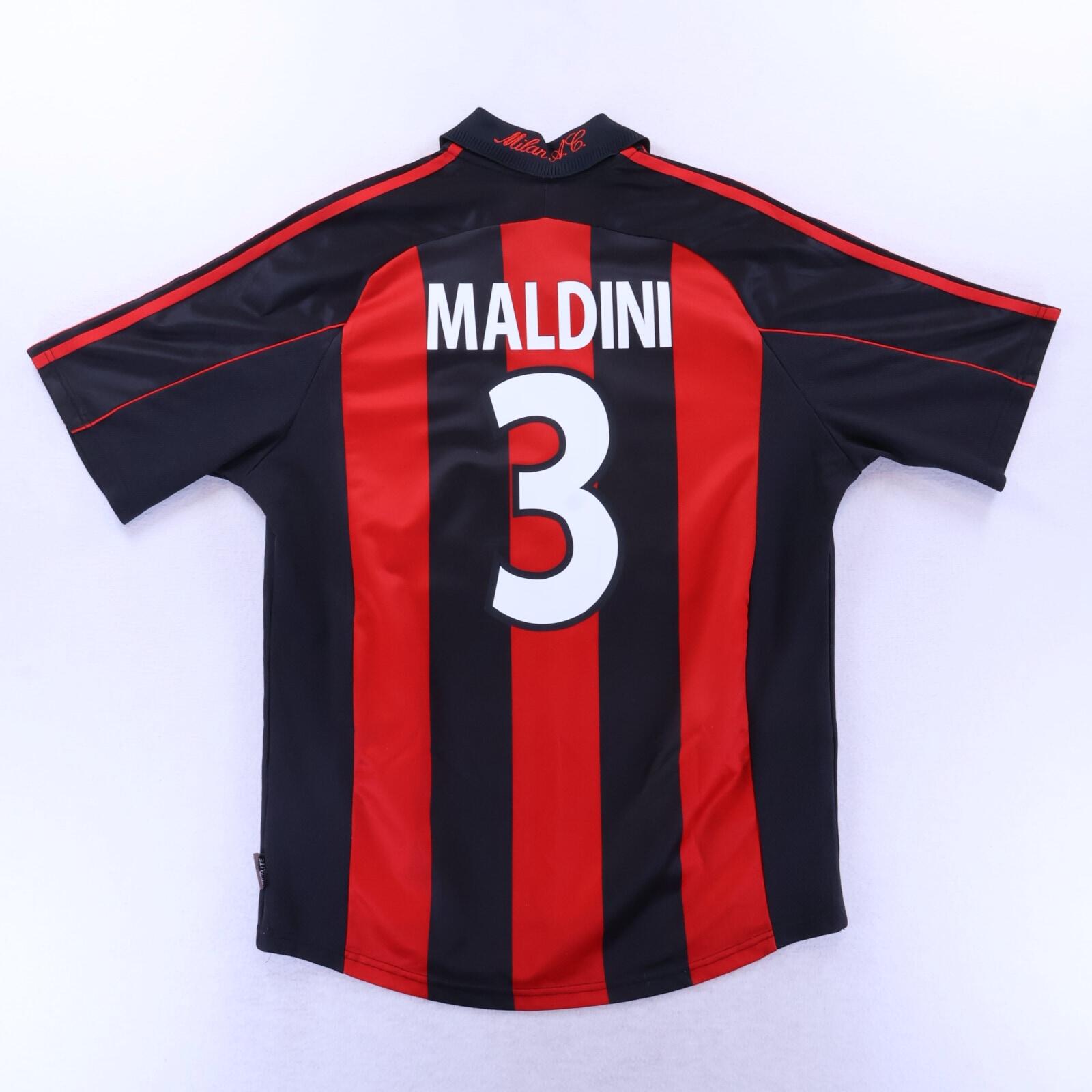 Ac Milan Maldini #3 2000/02 Home Shirt - L