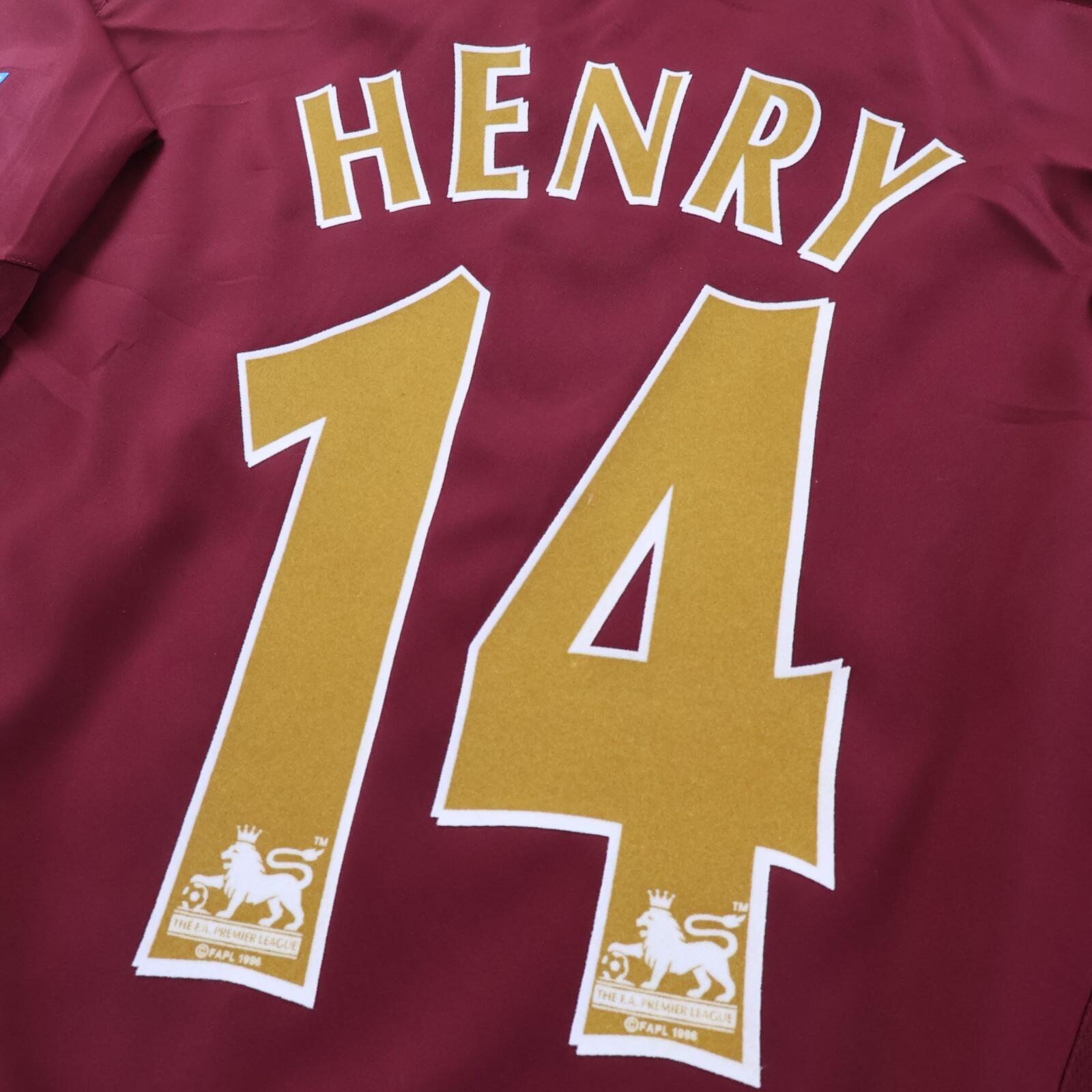 *MINT* Arsenal Henry #14 2005/06 Home Shirt - L