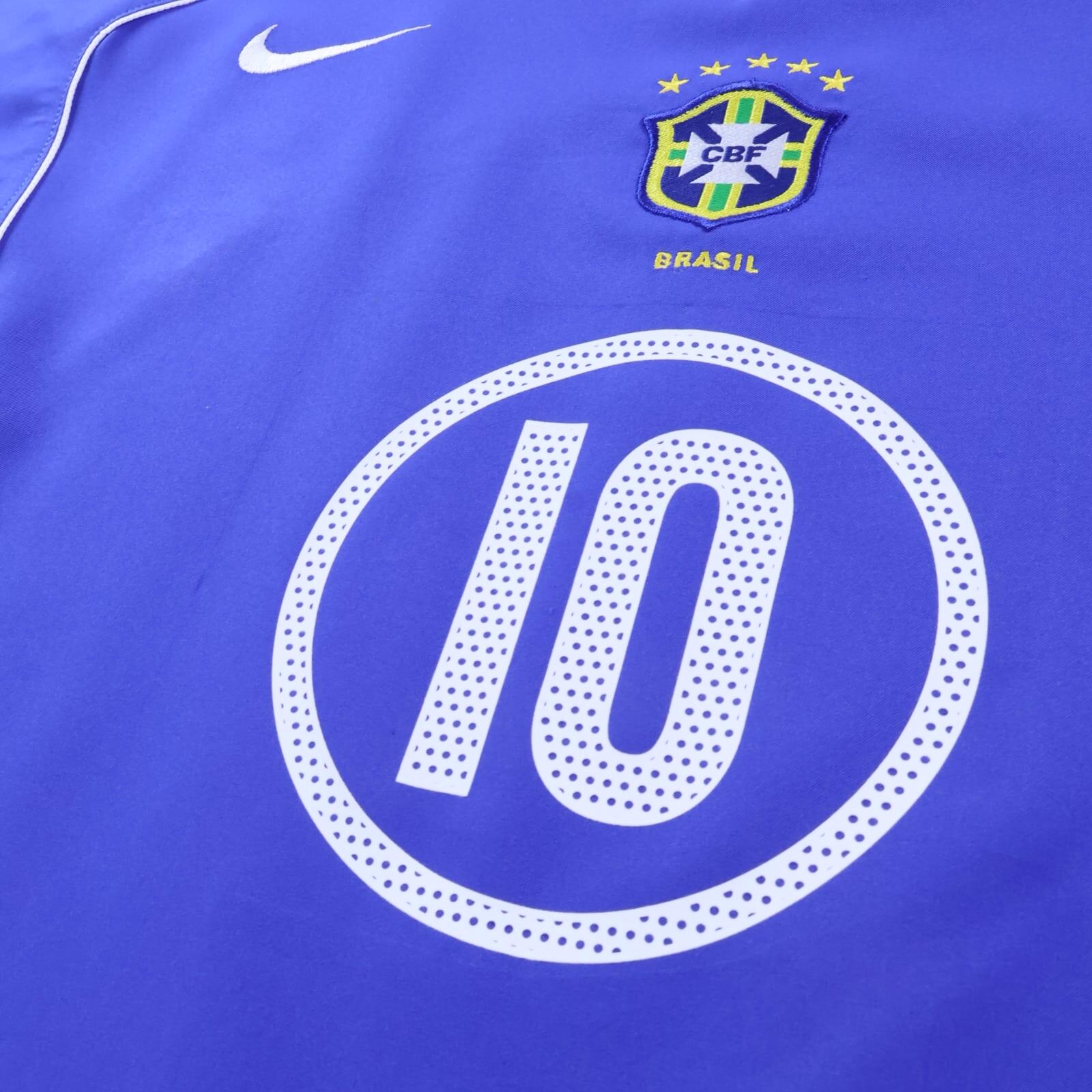 *MINT* Brazil Ronaldinho #10 2004/06 Away Shirt - XL