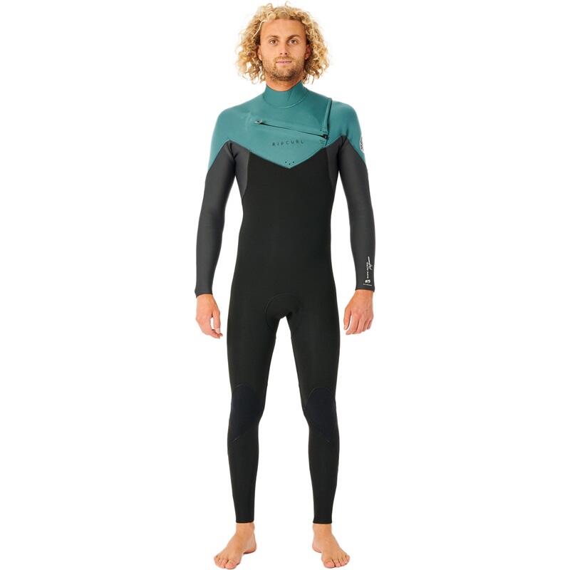 ! alt : ! title : 2023 Rip Curl Mens Dawn Patrol Performance 32mm Chest Zip Wetsuit WSM9TM - Muted Green 4Boards ! desc : ! caption :