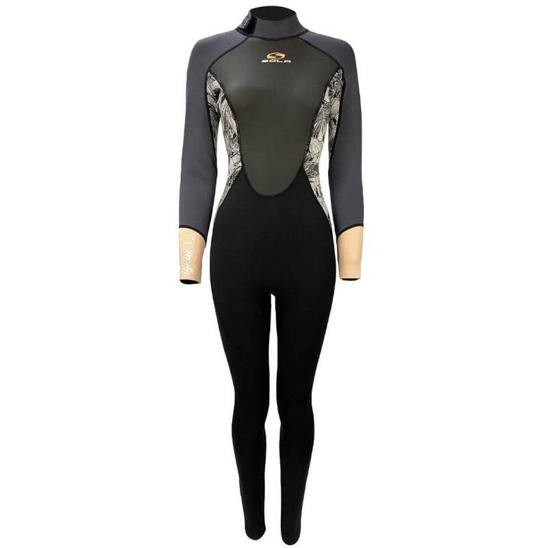 ! alt : ! title : Sola Ladies Ignite 32 full suit coral back zip 4boards ! desc : ! caption :