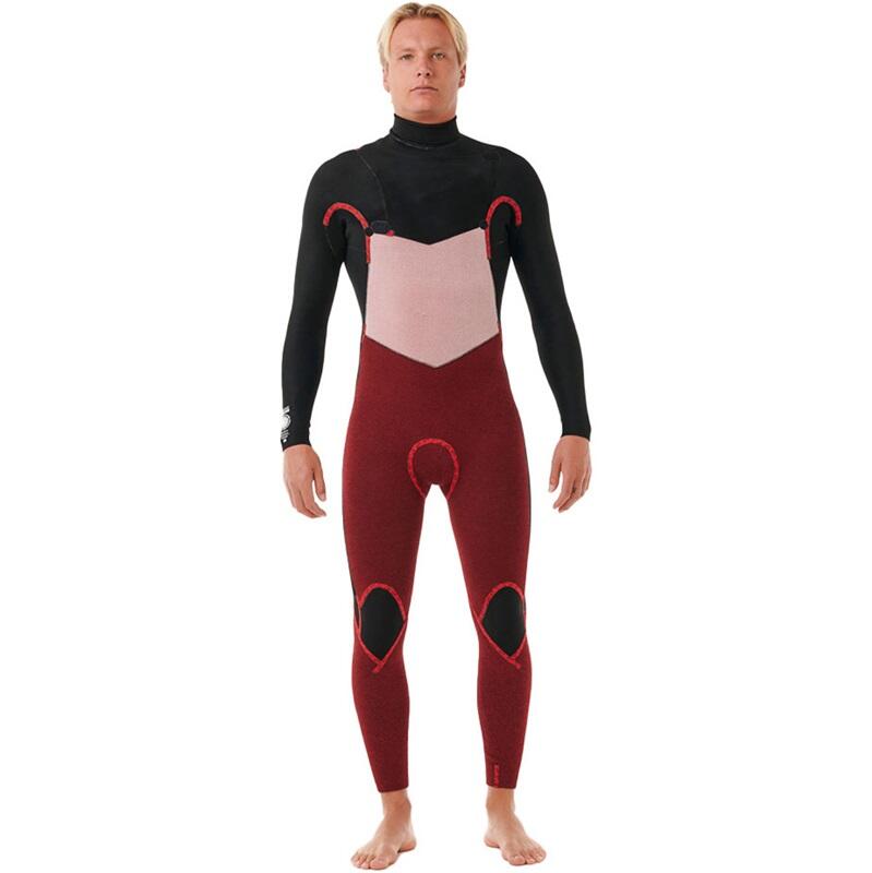 ! alt : ! title : 2023 Rip Curl Dawn Patrol 5-3mm Chest Zip Wetsuit 156MFS - Black 4boards ! desc : ! caption :