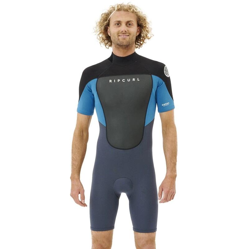 ! alt : ! title : Rip Curl Omega 2mm Back Zip Shorty blue 2022 4boards ! desc : ! caption :