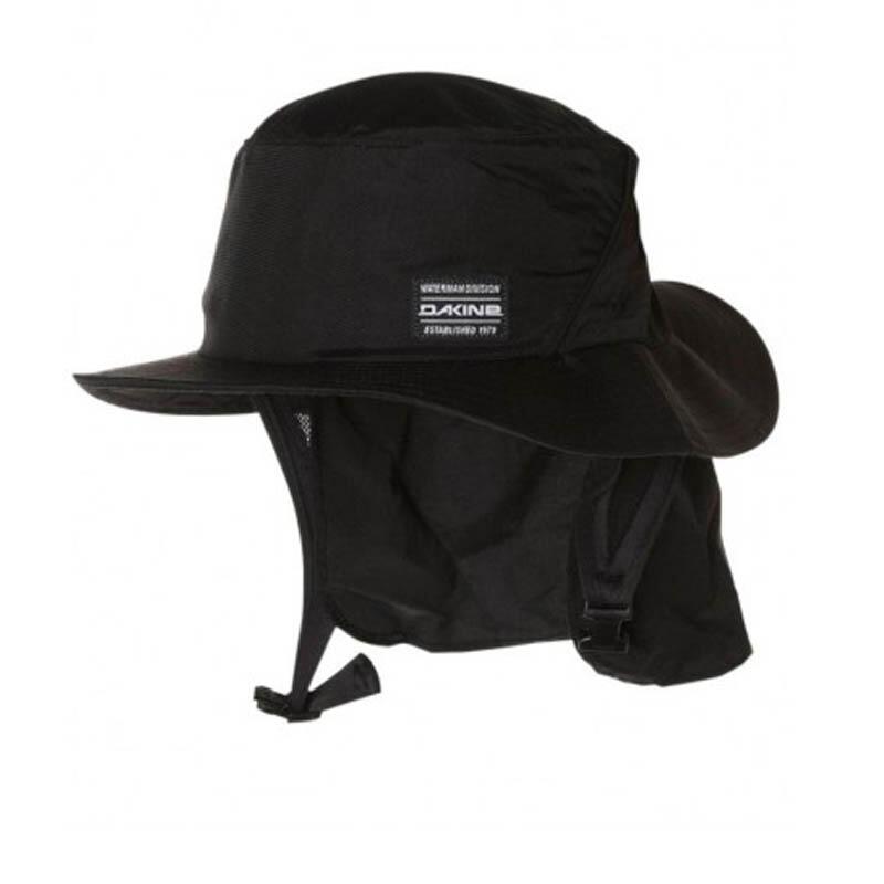 ! alt : ! title : DaKine Indo surf Hat Black neck flap ! desc : ! caption :