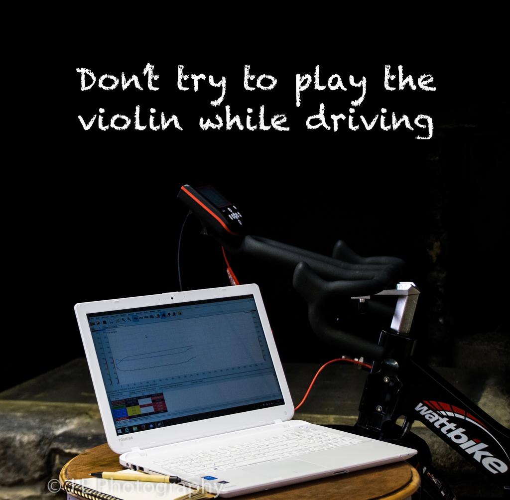 Don’t try to play the violin while driving