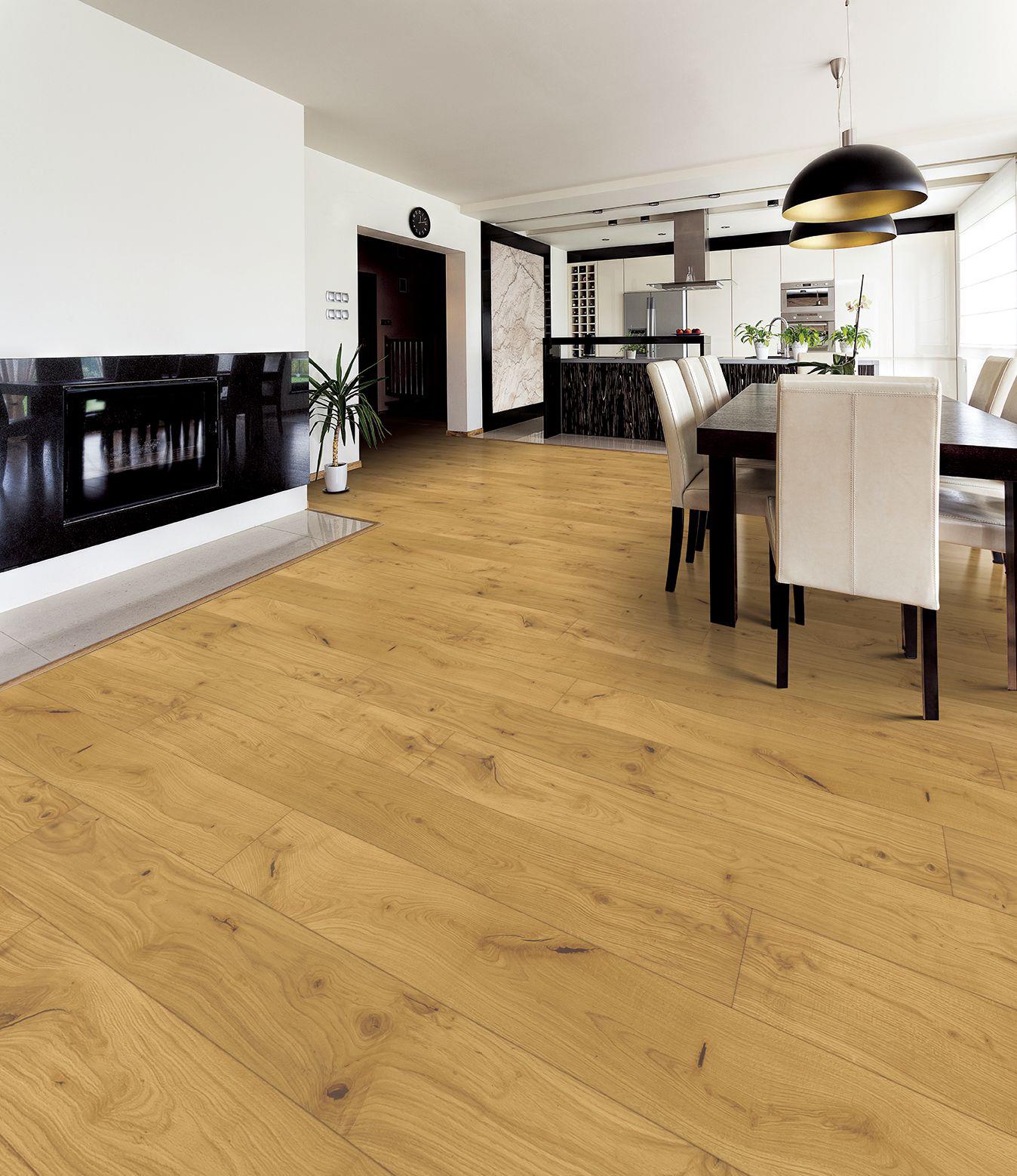 Tuscan Grande Natural Oak Enhanced Hand Scraped Brushed & UV Oiled TF300 Engineered Wood Flooring