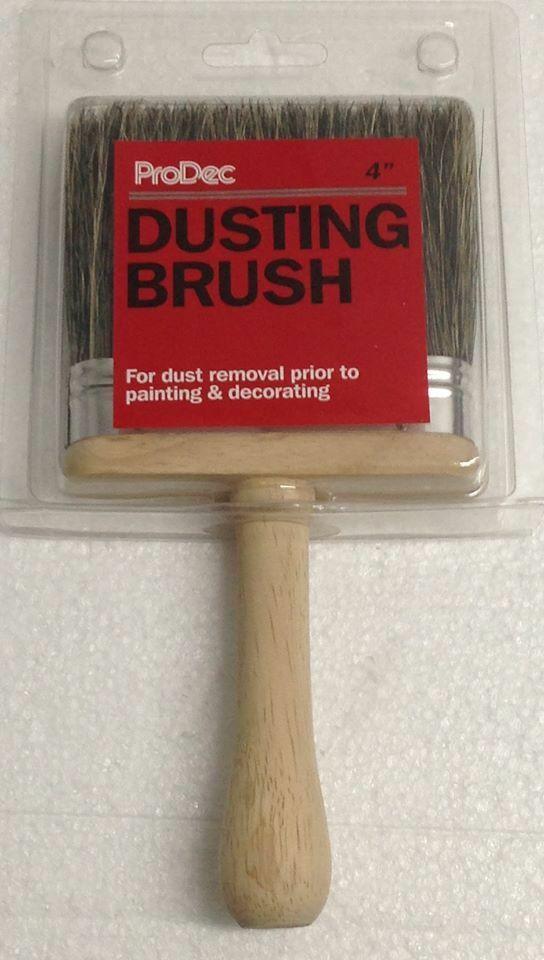 ProDec Dusting Brush Grey Bristle Dust Brush 4 inch 100mm RDG 