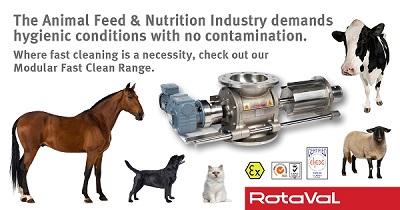 Fast Clean Rotary Valves for Animal Feed