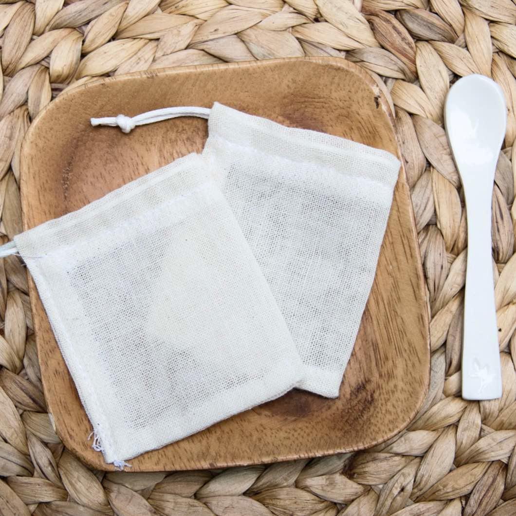 Reusable Tea Bags - Organic Cotton Muslin Reusable Tea ...