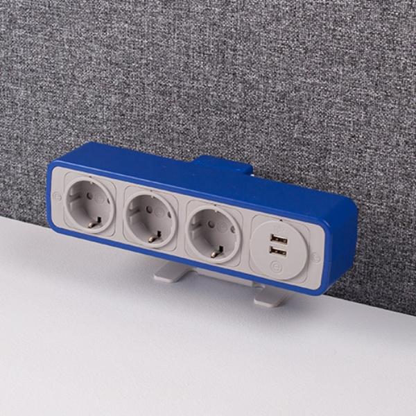 OE Electrics Blue-Grey Pulse Socket Unit