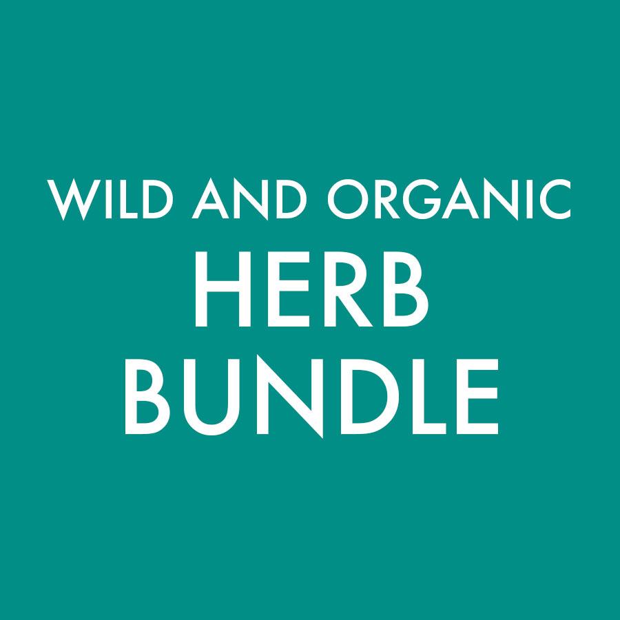 Certified organic and wild herb bundle
