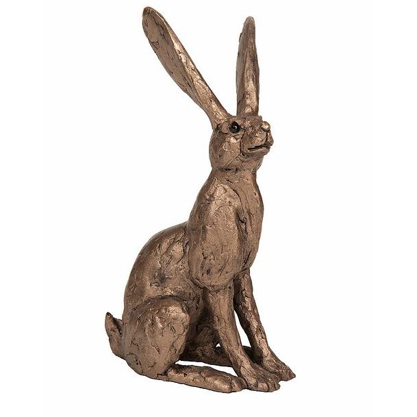 FRITH Ted Hare Alarmed Sculpture By Thomas Meadows Cold Cast Bronze Figure 