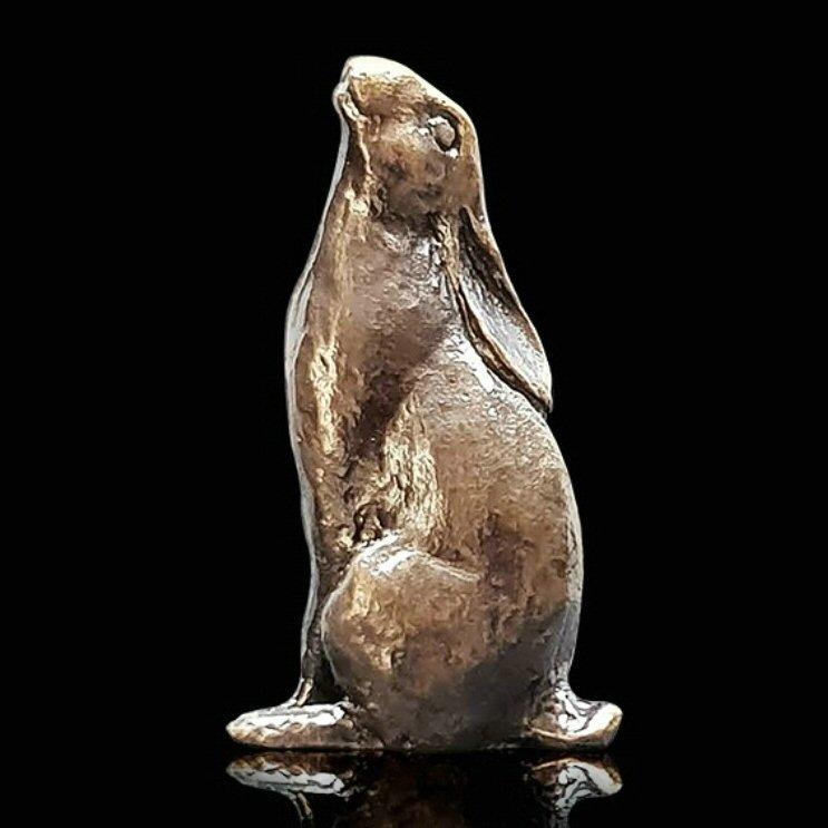 Moon Gazing Hare Bronze Ornament