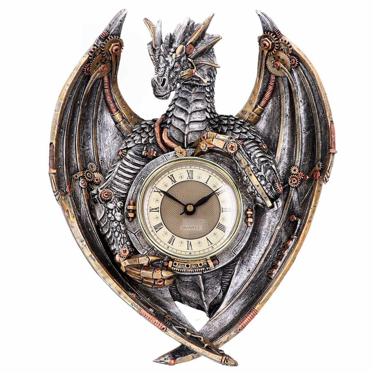Time Guardian Dragon Clock 27cm High Gothic Nemesis Now 
