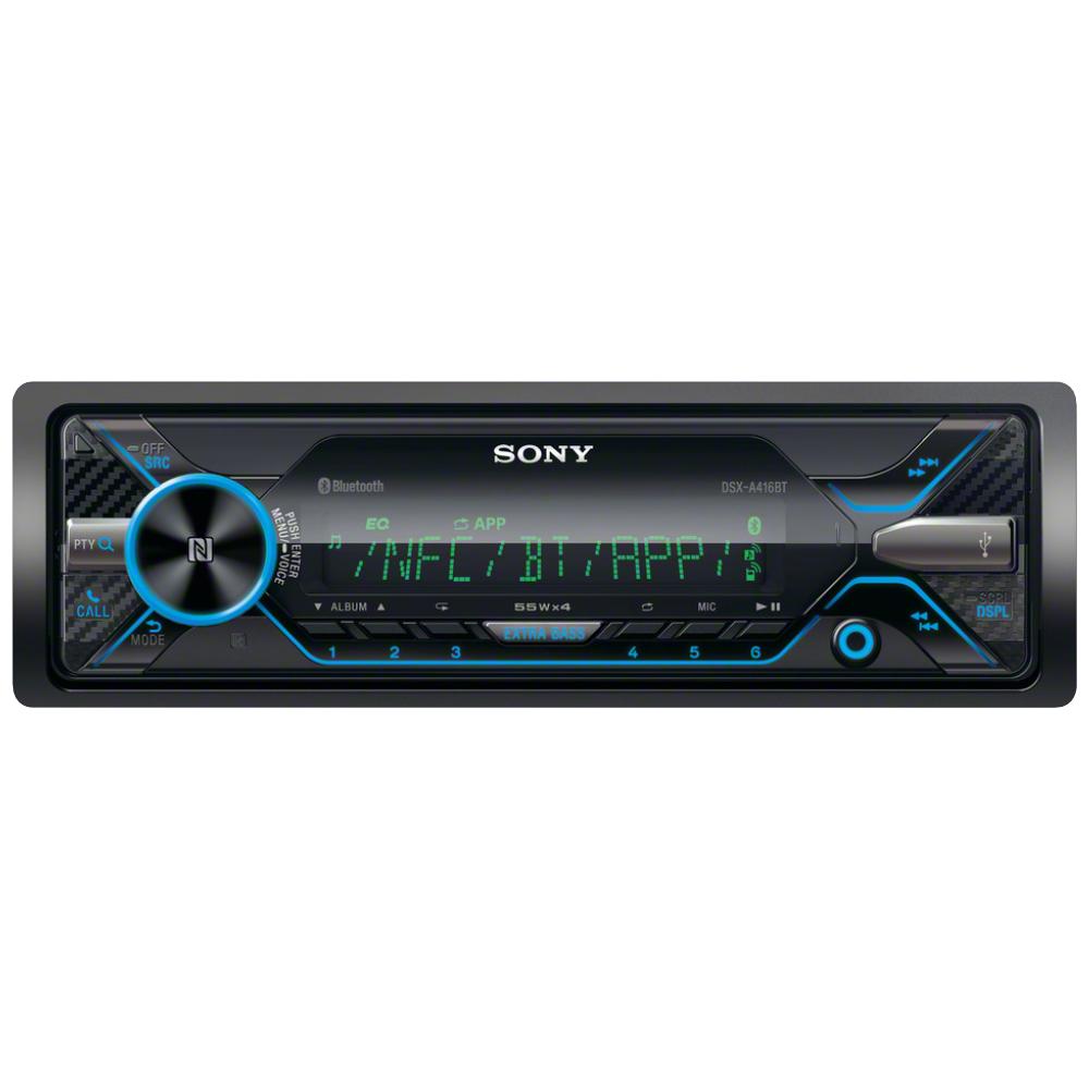 Sony DSX-A416BT USB MP3 FLAC & AUX Mechless Media Receiver with Bluetooth