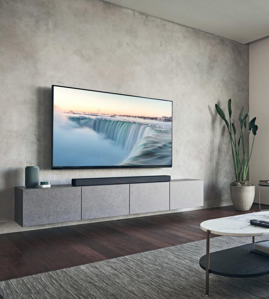 <h3>Films, TV and gaming at their best</h3><h4>Sony soundbars and home theatre solutions.</h4>