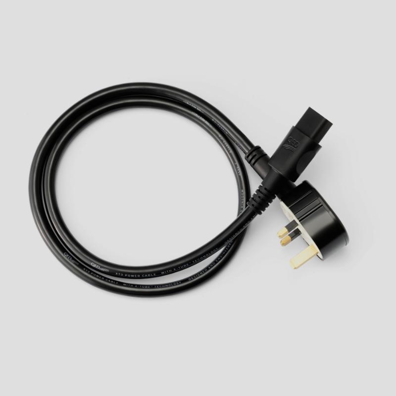QED Power Cables UK Mains Plug Oxygen Free Copper X Tube IEC