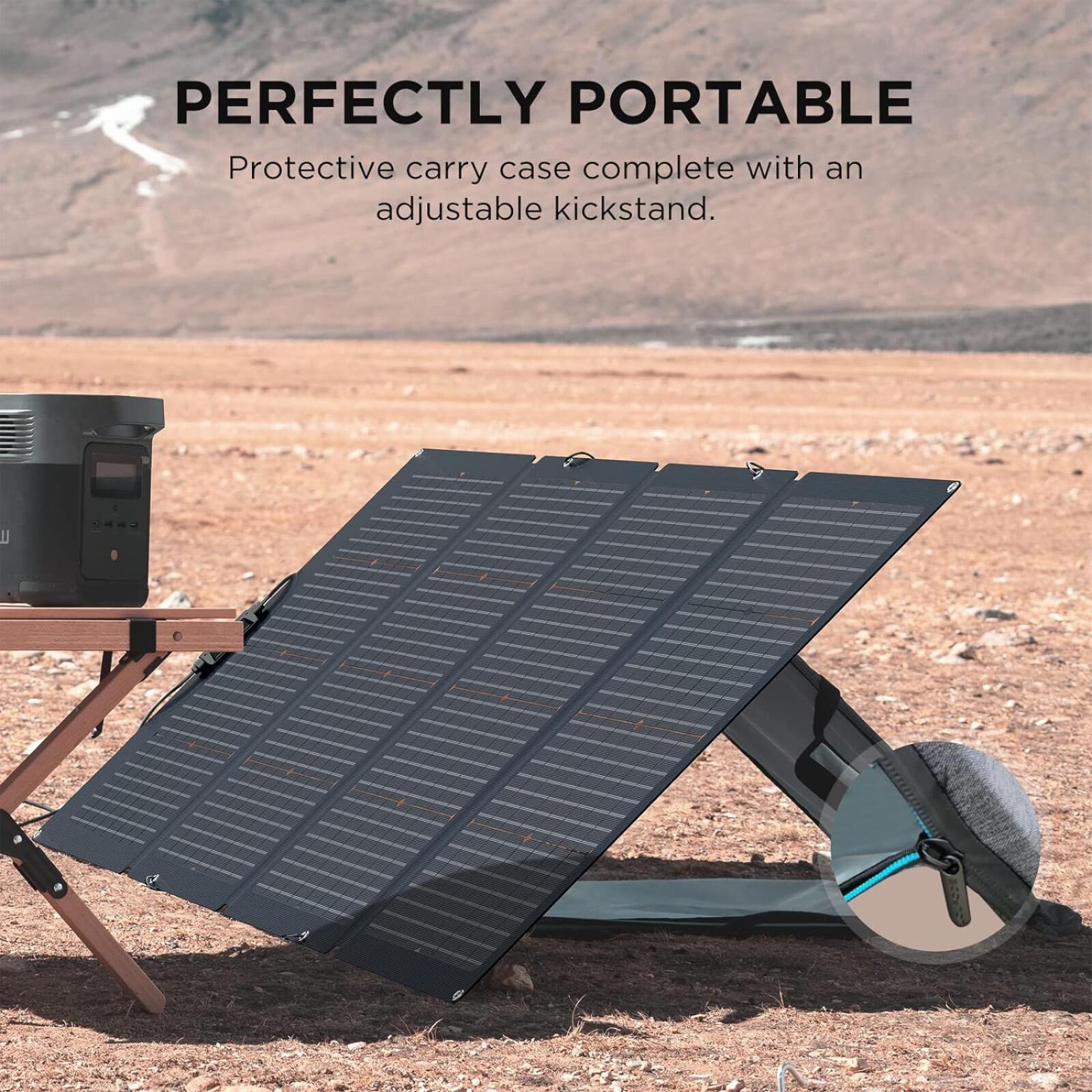 Ecoflow W Bifacial Portable Solar Panel Foldable Adjustable