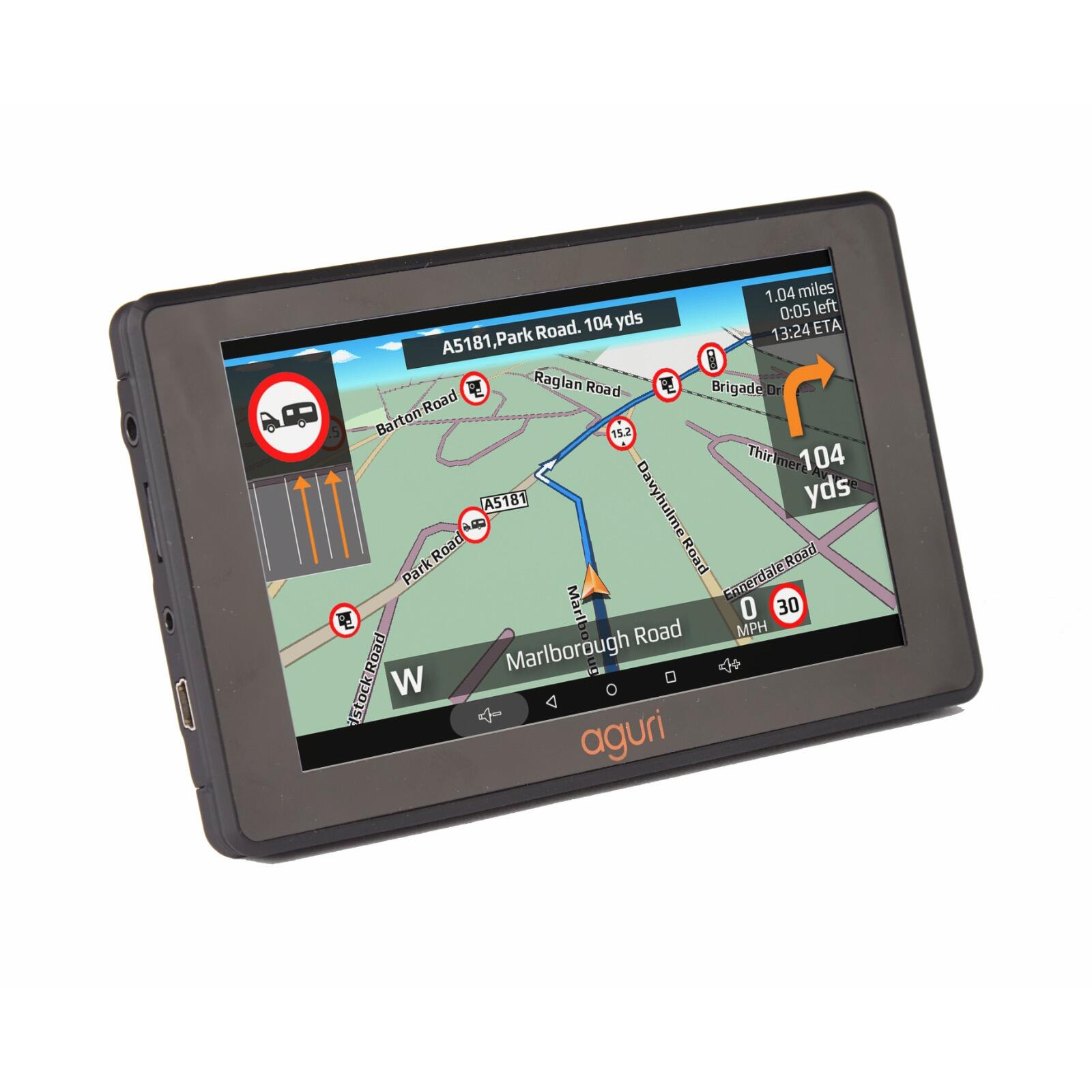 Aguri Tx Truck Gps Sat Nav Built In Dash Cam Screen Wifi Uk