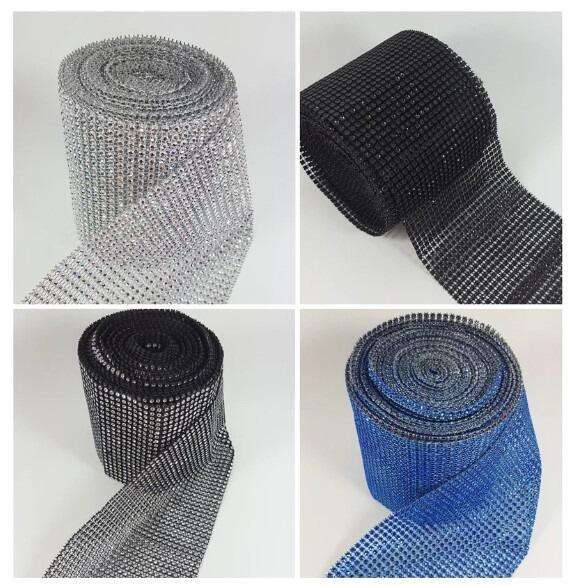 Fake Crystal Diamante Bling Wrap
