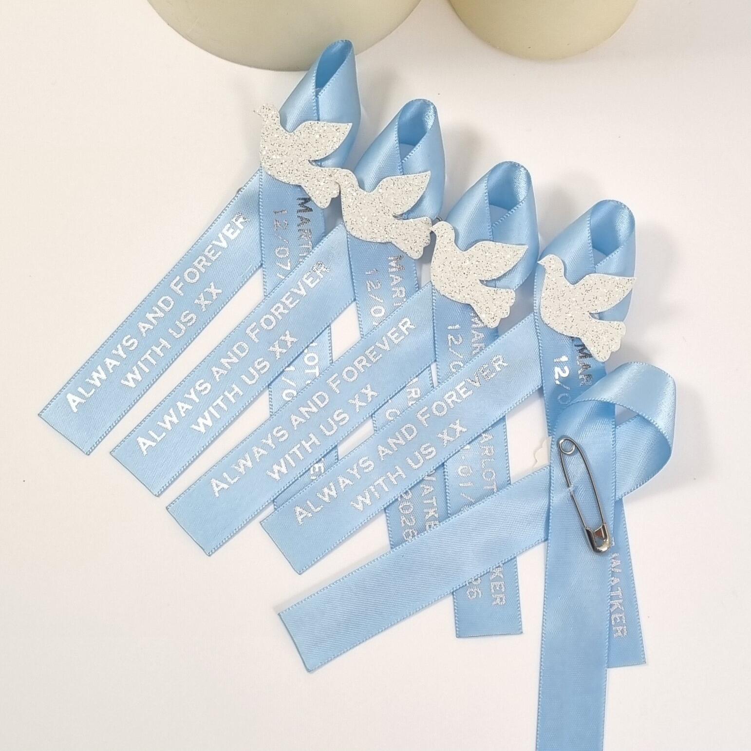 dove memorial ribbons
