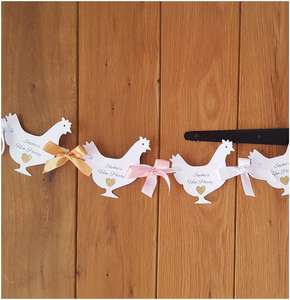 Personalised Hen shaped hen party bunting