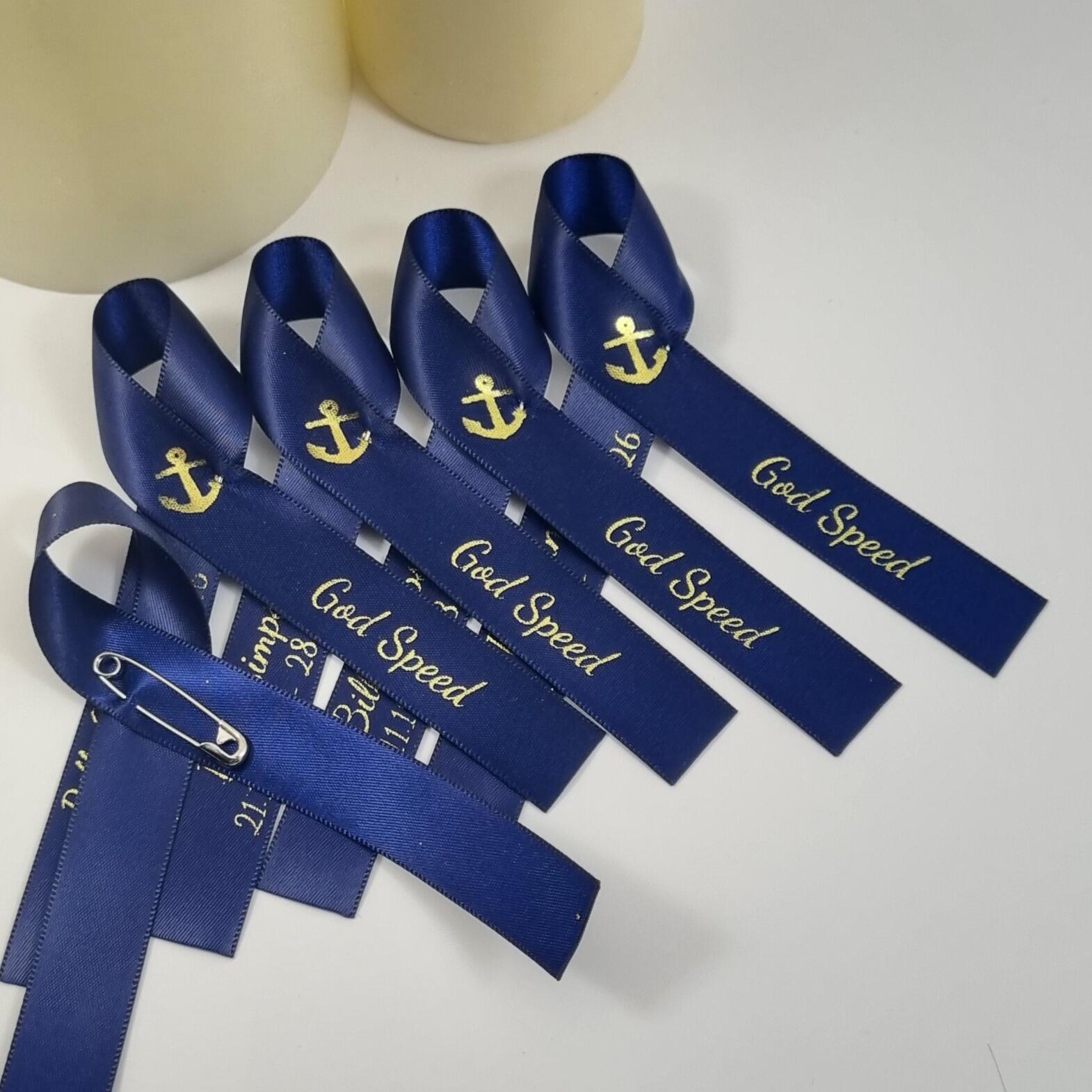Anchor Funeral Ribbons