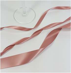 Rose gold satin ribbon