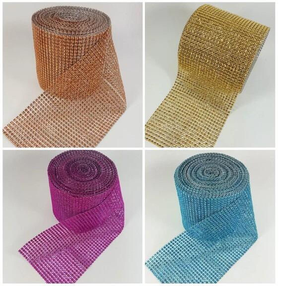 DIY Sparkly Napkin Ribbon Band Decor.