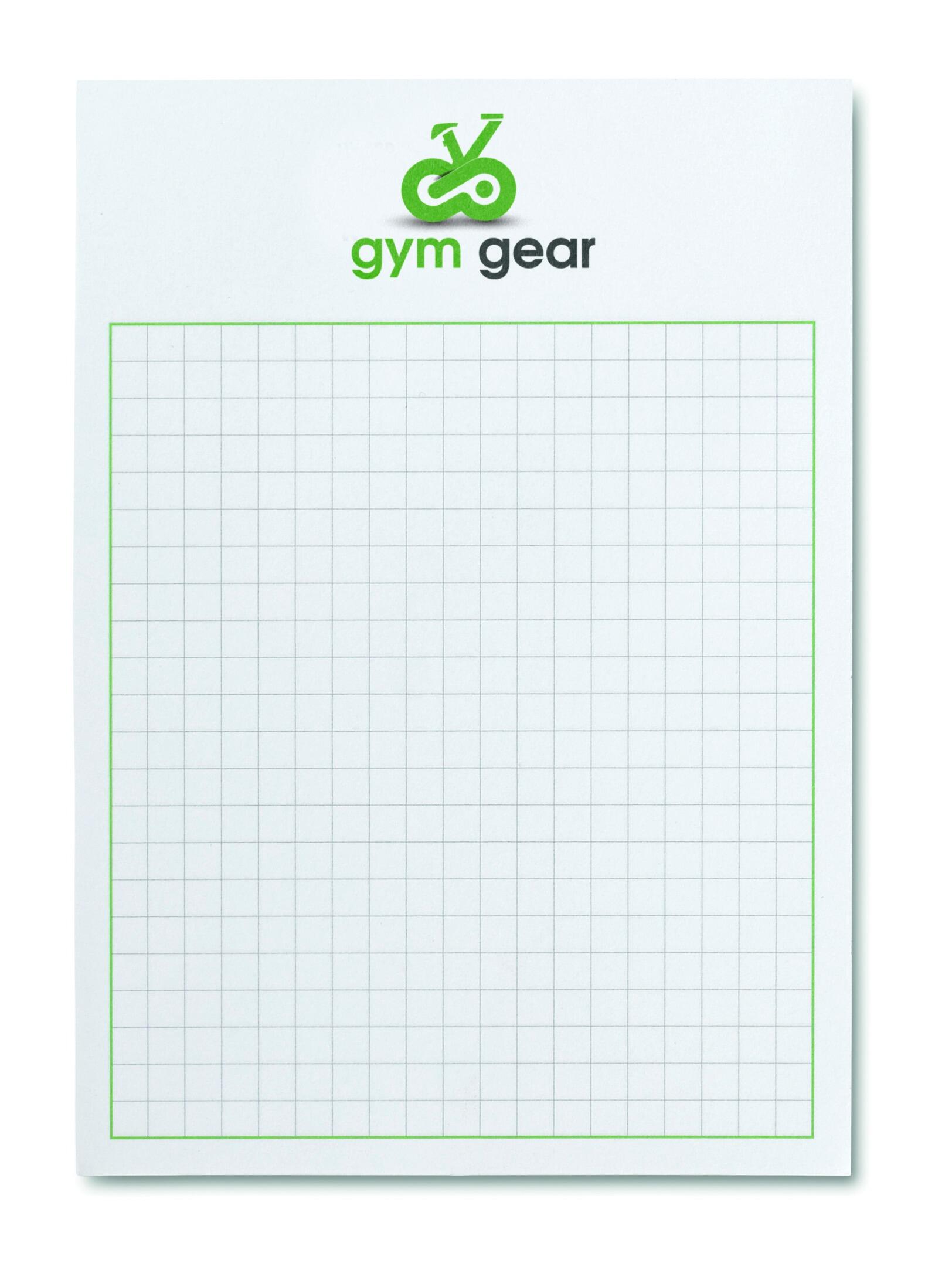 A6 size small mini 25 sheet desk pad notepad custom printed logo desing desk pad