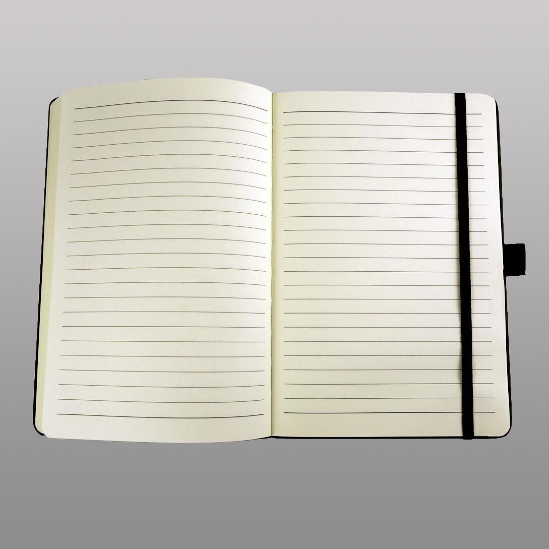 Lined internal A5 notebook pages